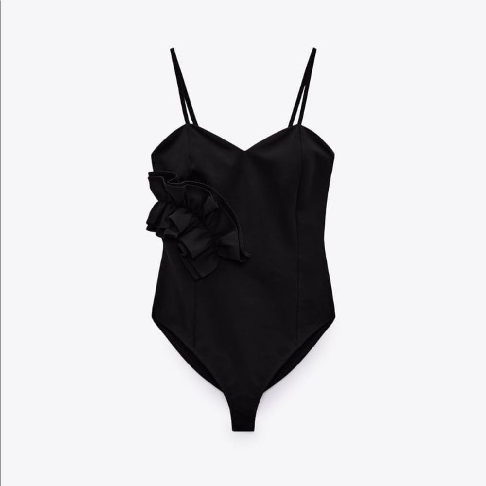 ZARA Ruffle Bodysuit - Picture 14 of 16